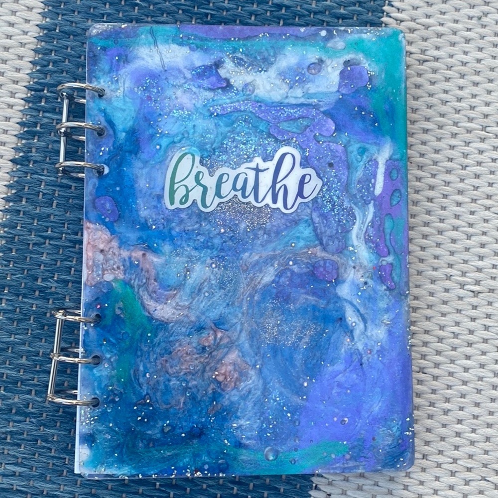 Mid size Agenda / Notebook BREATH! Handmade by Pippy! Refillable!